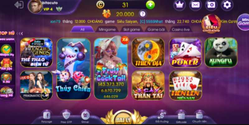 Tải game đổi thưởng hot nhất hiện nay tại Vin99Club