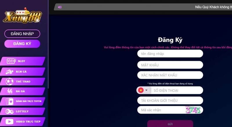 Hướng dẫn đăng ký tài khoản tại cổng game