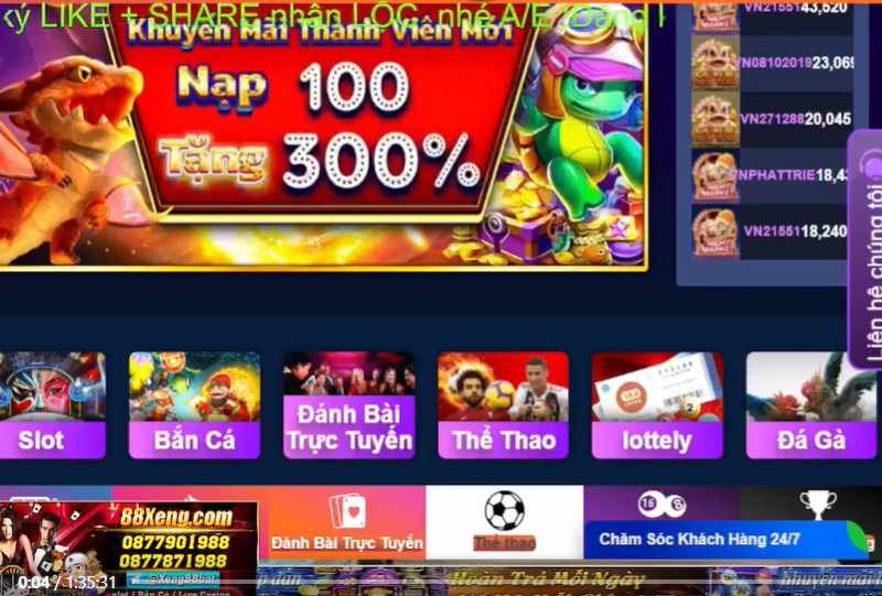 Khuyến mãi hấp dẫn của cổng game