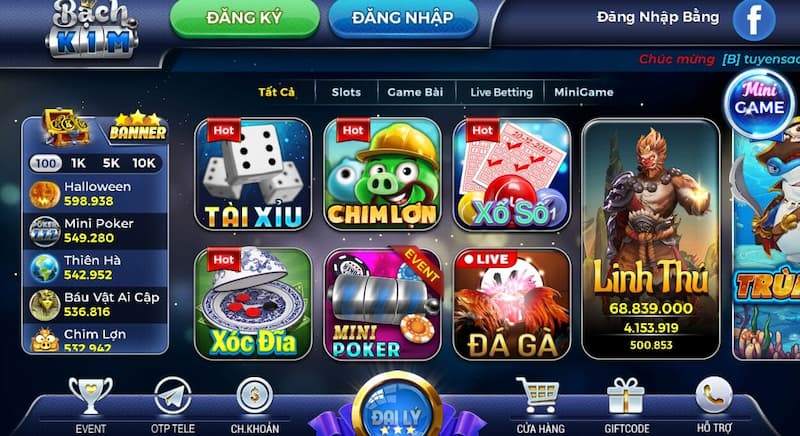 Kho game vô cùng hấp dẫn với nhiều thể loại game hot hit  