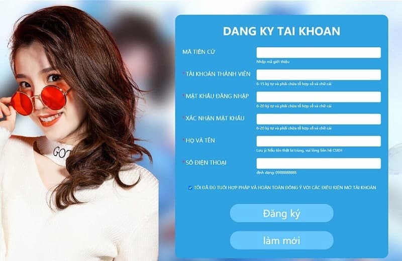 Hướng dẫn cách thức đăng ký tài khoản cổng game đổi thưởng Vip club