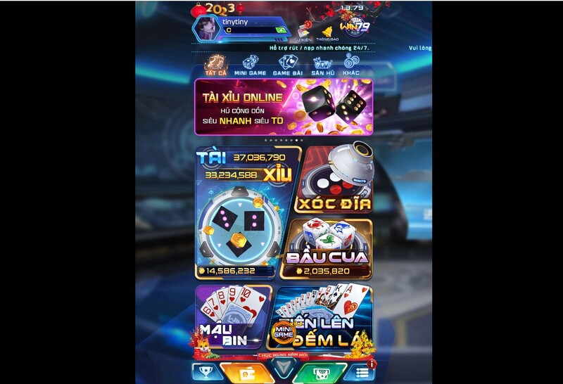 Những thể loại trò chơi có mặt tại Win79