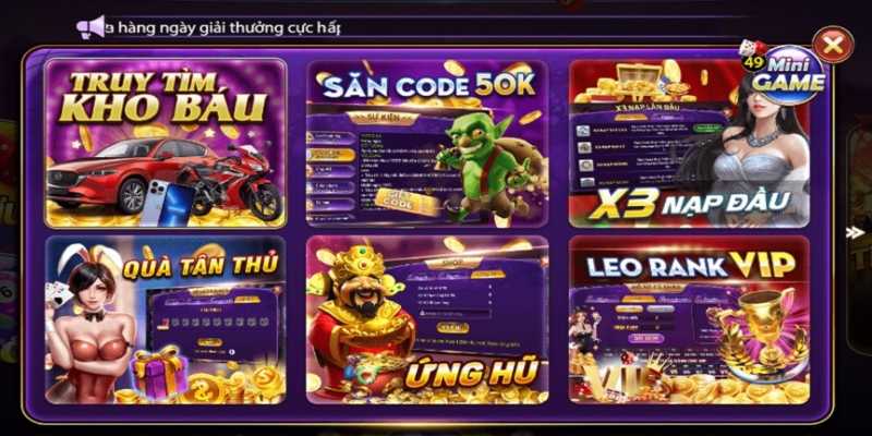 Các khuyến mãi cực hot, cực khủng của cổng game Huto