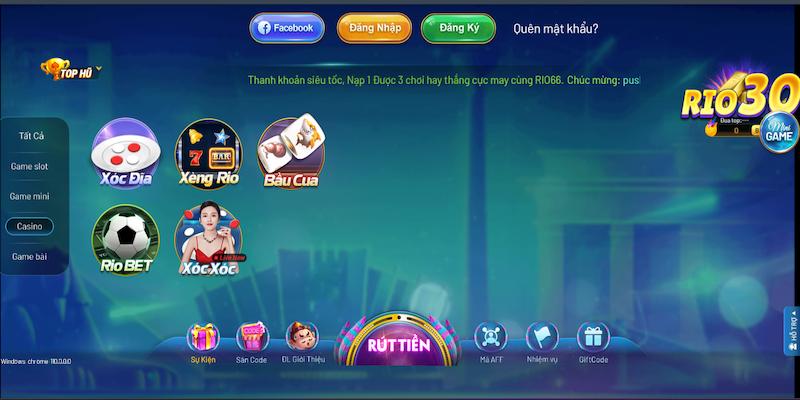 Thông tin liên hệ cổng game hàng đầu Rio66