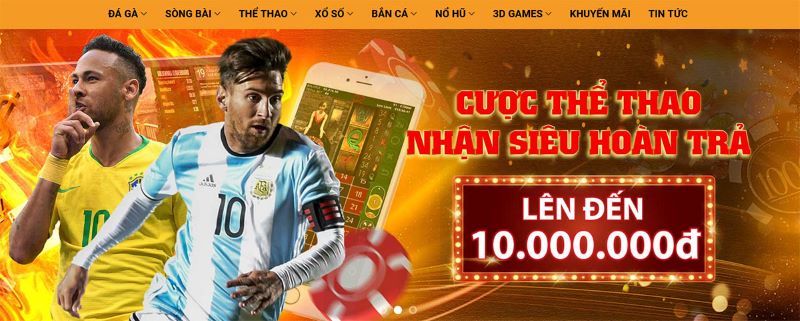 Cá cược thể thao nhận siêu hoàn trả tại Luky