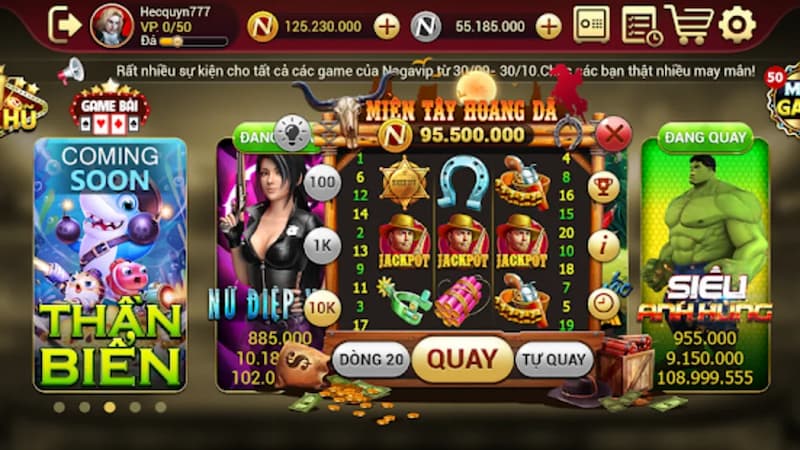 Hệ thống game đa dạng tại Nagavip