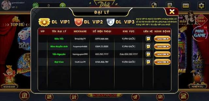 Hướng dẫn trình tự bước rút tiền tại cổng game Phê Vin