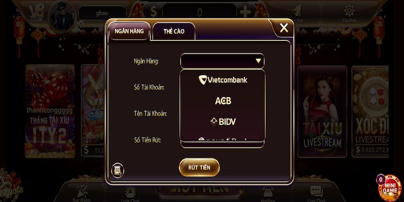 Hướng dẫn cách rút tiền V8 Club tiện lợi và nhanh chóng