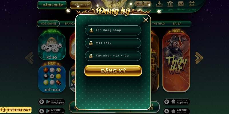 Hướng dẫn cách thực hiện đăng ký tài khoản King Fun