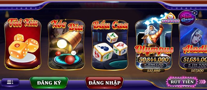 Những trò chơi có tại cổng game Max club
