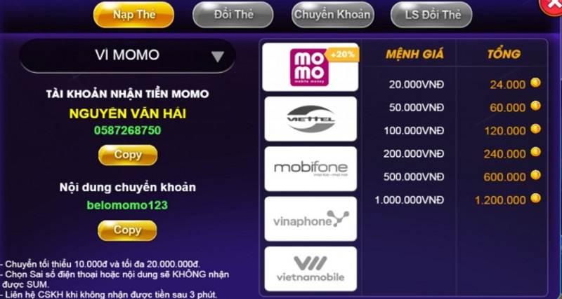 Hướng dẫn cách nạp tiền vào Socvip